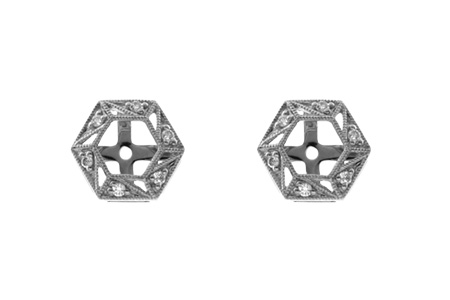L054-63379: EARRING JACKETS .08 TW (FOR 0.50-1.00 CT TW STUDS)