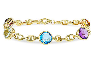 L329-13406: BRACELET 7.09 TW SEMI-PREC (GT,CIT,AMY,G.AMY,BT)